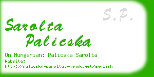 sarolta palicska business card